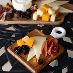 9-Piece Acacia Wood Charcuterie Board Set