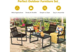4-Piece Patio Set with Loveseat