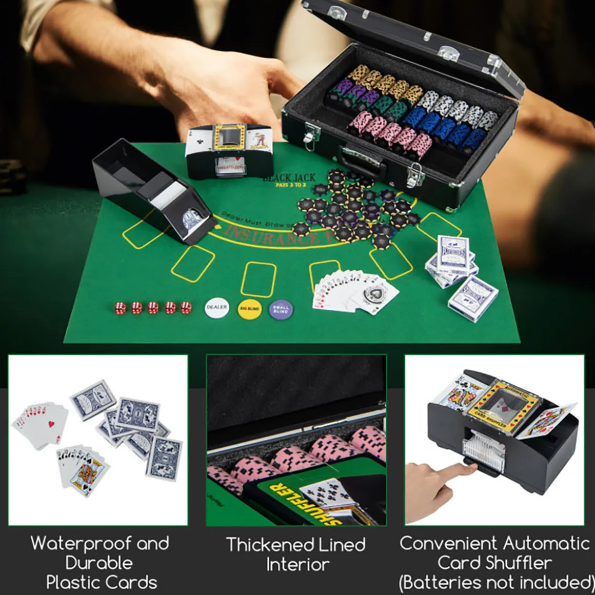 600-Piece Poker Chip and Game Set
