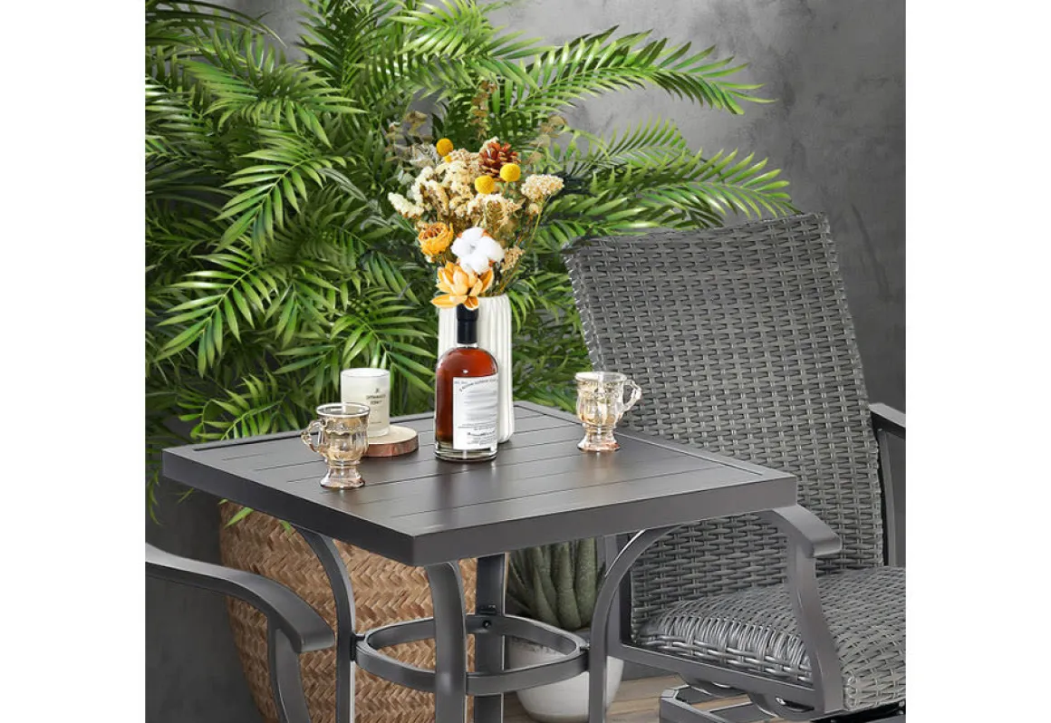 3-Piece Swivel Bar Set with 4D Air Fiber Cushions
