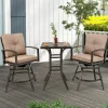 3-Piece Swivel Bar Table Set