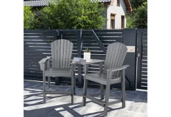 2-Piece Tall Adirondack Chairs with Middle Connecting Tray