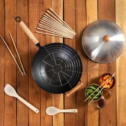 10-Piece 14'' Nonstick Wok Set