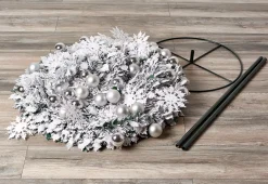 Pop-Up 6 Ft. White Flocked Christmas Tree