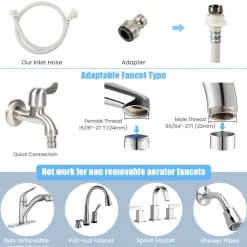 Portable Automatic Washing Machine with Drain Pump