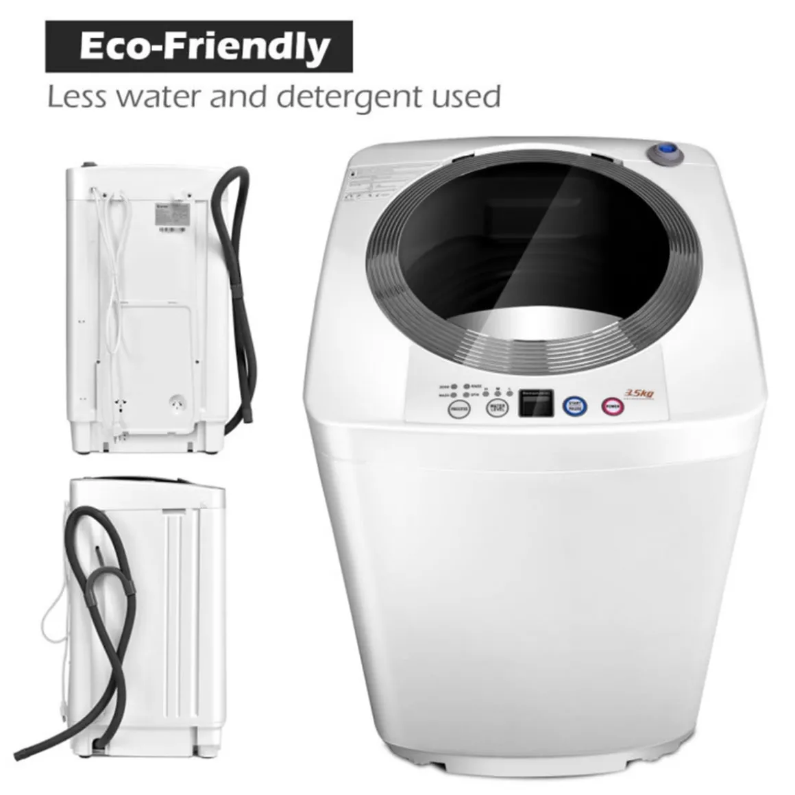 Portable Automatic Washing Machine with Drain Pump