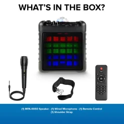 Portable Karaoke Party Speaker with LED Lights