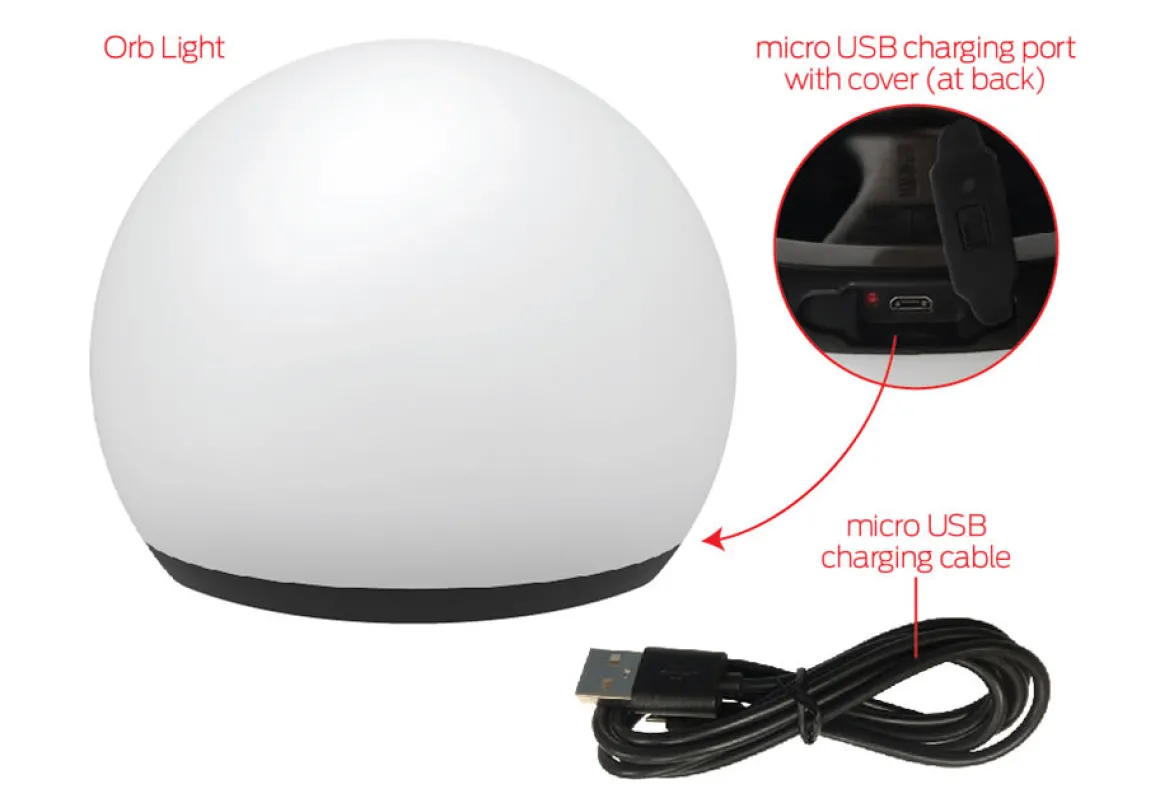Portable LED Orb Light