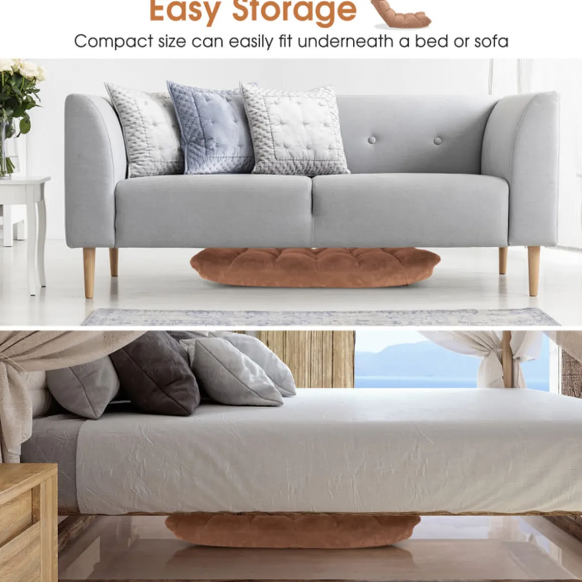 14-Position Adjustable Cushioned Floor Chair
