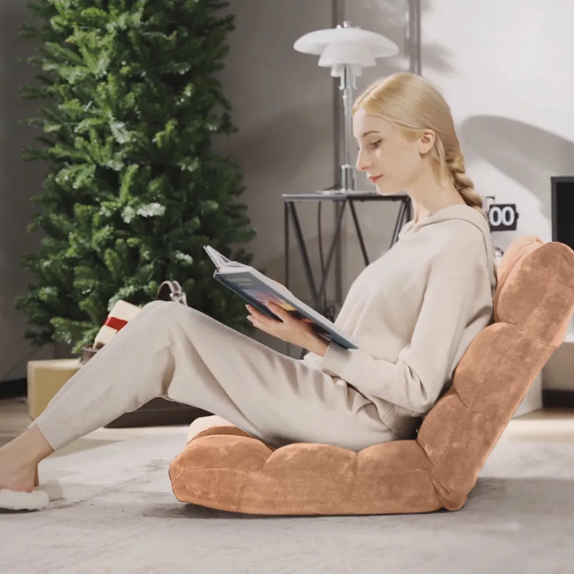 14-Position Adjustable Cushioned Floor Chair