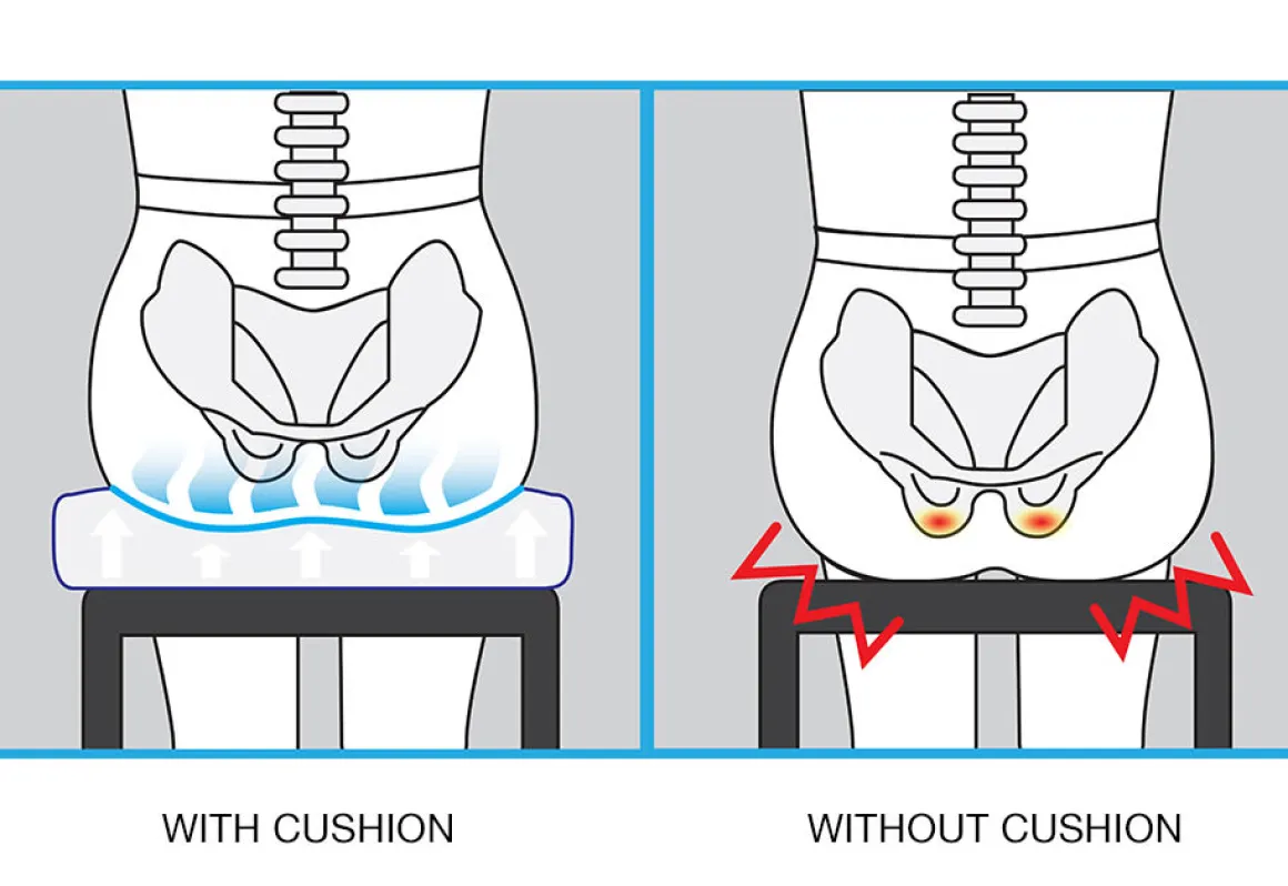 Posture Improving Contoured Comfort Cushion