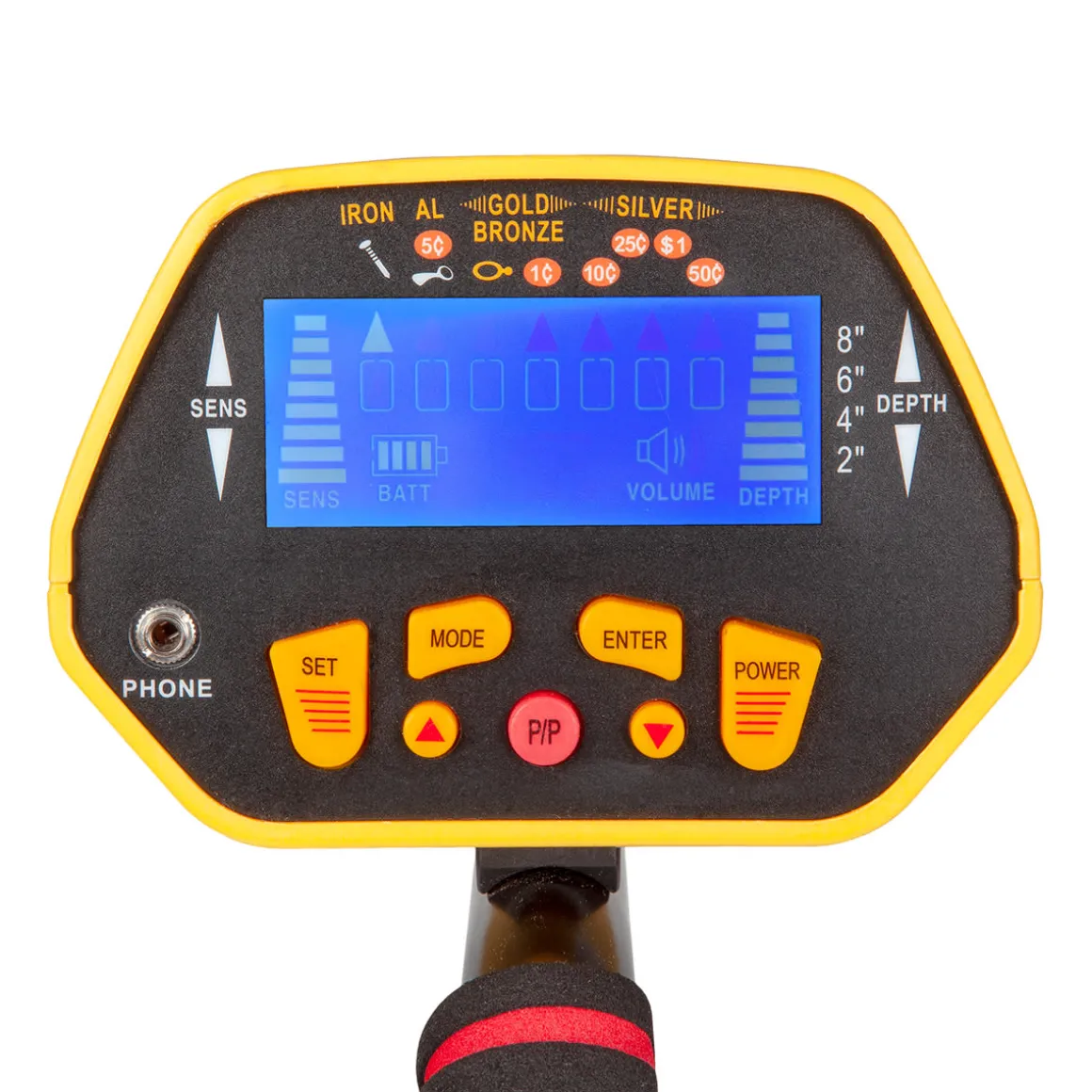 Pro Digital Metal Detector with Headphones
