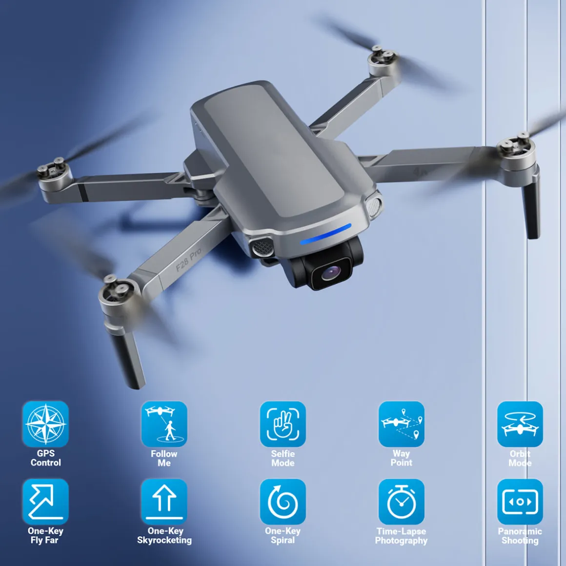 Pro Foldable Drone with 4K FHD Camera