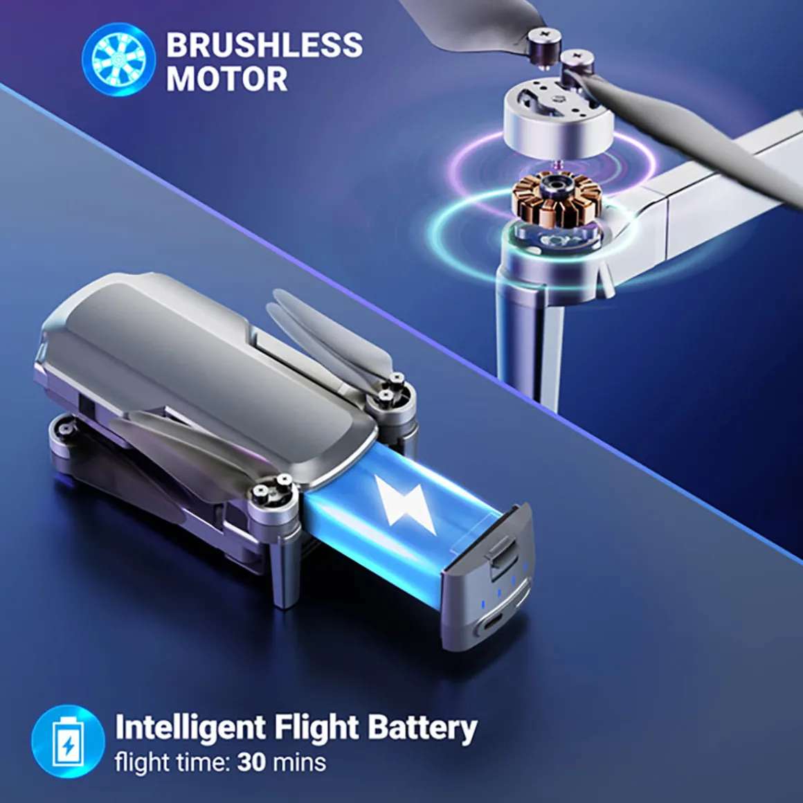 Pro Foldable Drone with 4K FHD Camera