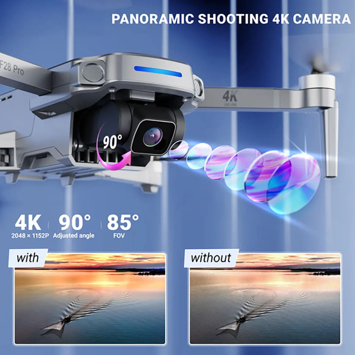 Pro Foldable Drone with 4K FHD Camera