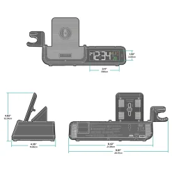 Projection Alarm Clock with Wireless Charging Station