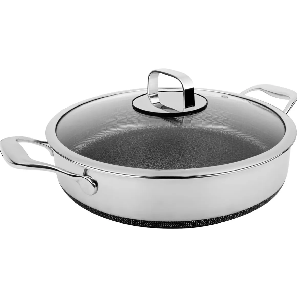 5-Quart Stainless Hybrid Nonstick Saute Pan with Lid