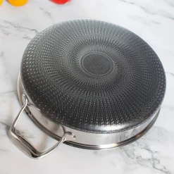 5-Quart Stainless Hybrid Nonstick Saute Pan with Lid