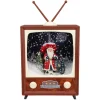 12" LED Musical Snowing Santa TV Set