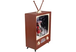 12" LED Musical Snowing Santa TV Set