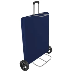 Rolling Table with 4 Folding Chairs Combo