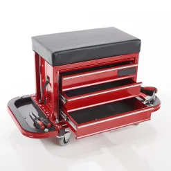 Rolling Toolbox Stool by Sharper Image