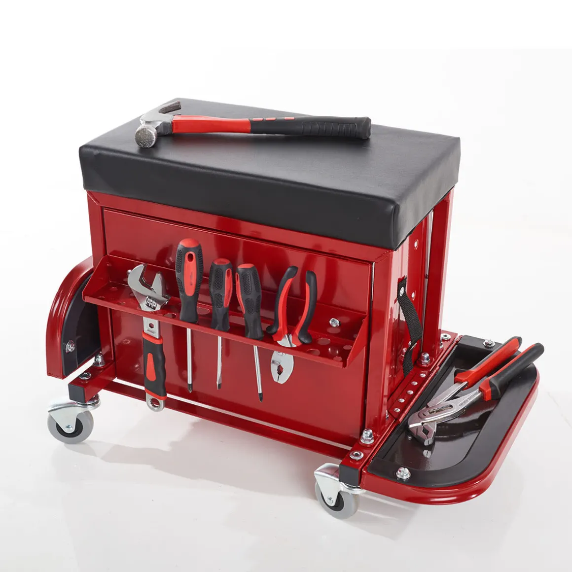 Rolling Toolbox Stool by Sharper Image