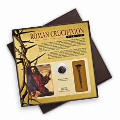 Roman Crucifixion Period Widow's Mite Bronze Coin and Nail Collection
