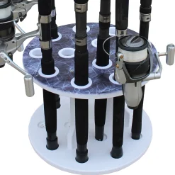 Round Spinning 12 Fishing Rod Rack
