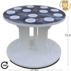 Round Spinning 12 Fishing Rod Rack