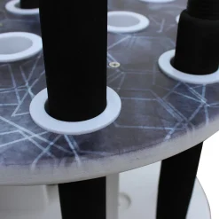 Round Spinning 12 Fishing Rod Rack