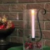 Rustic Hurricane with Flameless Wax Taper Candle