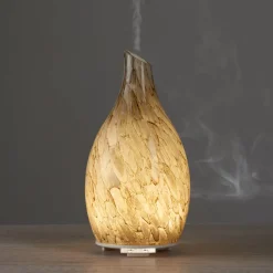 Sand-Blasted Glass Ultrasonic Aromatherapy Diffuser by Sharper Image