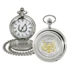 Selectively Gold-Layered Presidential Seal JFK Half Dollar Coin Pocket Watch
