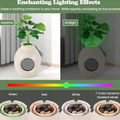 Smart Plant Hidden Litter Box with Odor Control