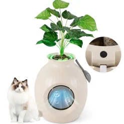 Smart Plant Hidden Litter Box with Odor Control