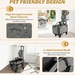 Soft Rolling Pet Carrier
