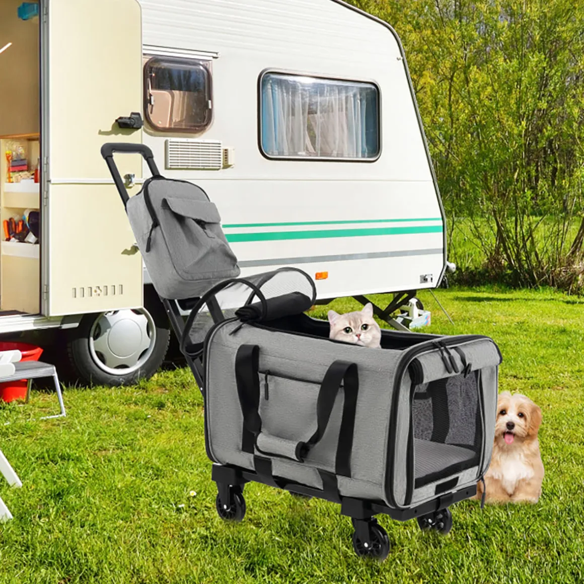 Soft Rolling Pet Carrier