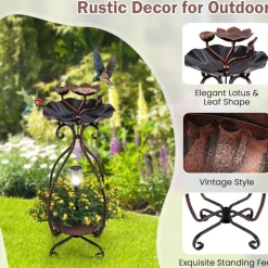 Solar Bird Bath Feeder and Planter