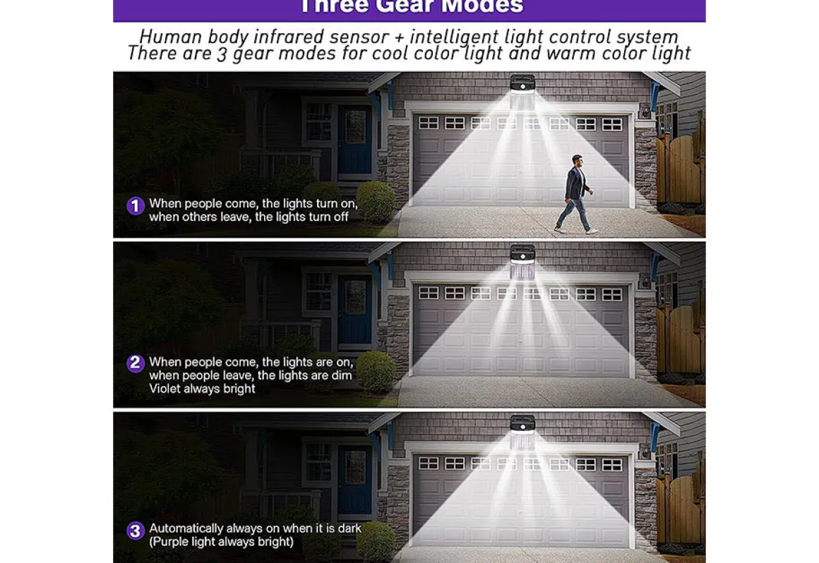 Solar Bug Zapper Motion Sensor Lights