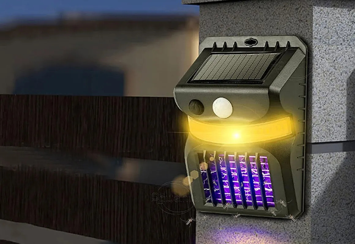 Solar Bug Zapper Motion Sensor Lights