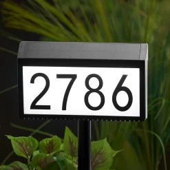 Solar Powered Address Sign
