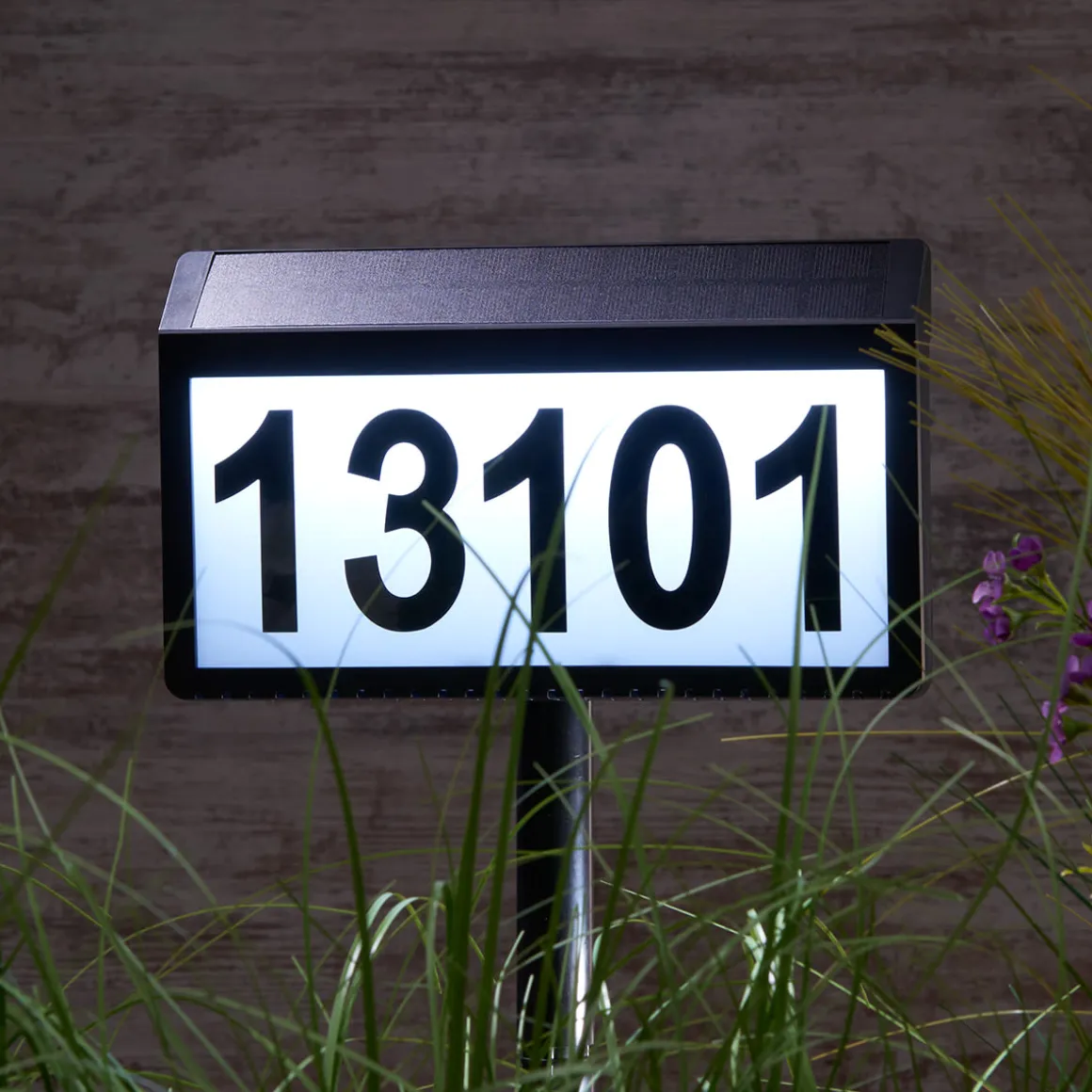 Solar Powered Address Sign
