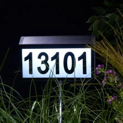 Solar Powered Address Sign