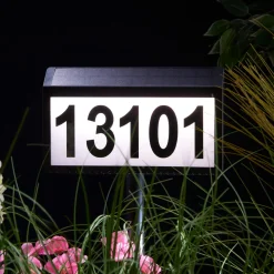 Solar Powered Address Sign