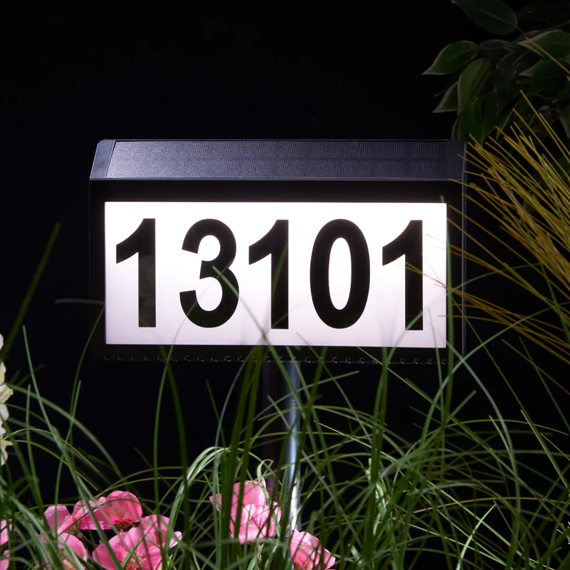 Solar Powered Address Sign