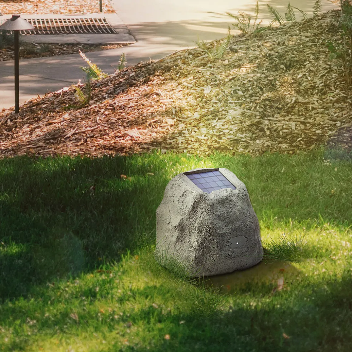 Solar Powered Bluetooth Rock Speaker with Multilink