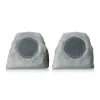Solar Powered Bluetooth Rock Speakers with Multilink (Set of 2)