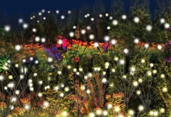 Solar Powered Firefly Garden Lights (Set of 2)