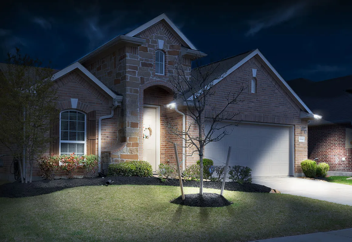 Solar Powered Security Spotlight